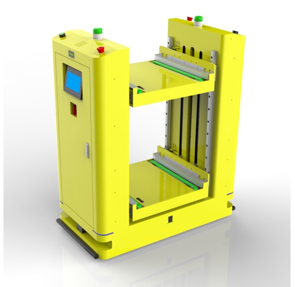 SMT同步带双层对接式AGV  SMT synchronous belt up-down docking AGV