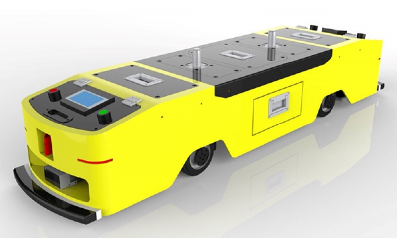 尾端牵引式AGV，到底有多能干？能自己找货，还能自动拉走！