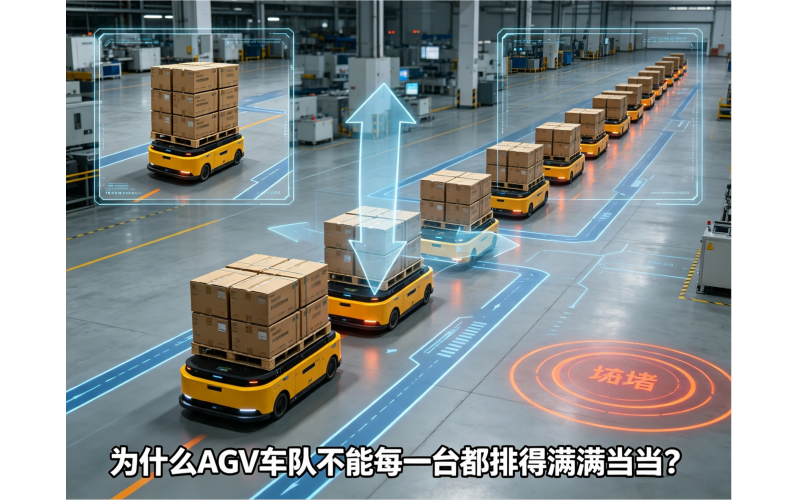 为什么AGV车队不能每一台都排得满满当当？