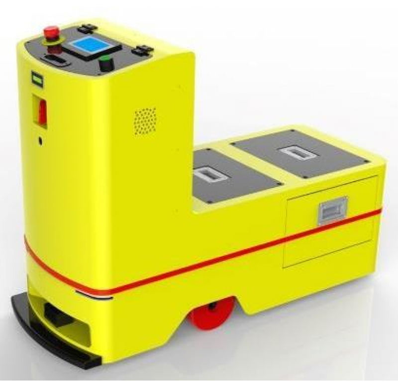 单向尾端牵引式AGV  One-way tail traction AGV